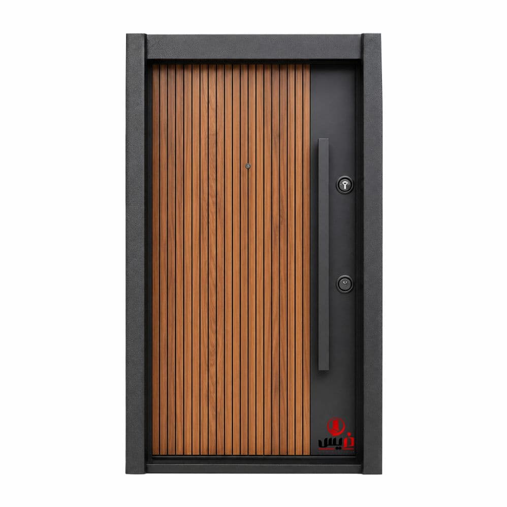 درب چوبی روکش لمینوکس ابعاد ۱۰۵×۲۱۰ کف ۱۴ کد 1095 | چوب صنعت دریس