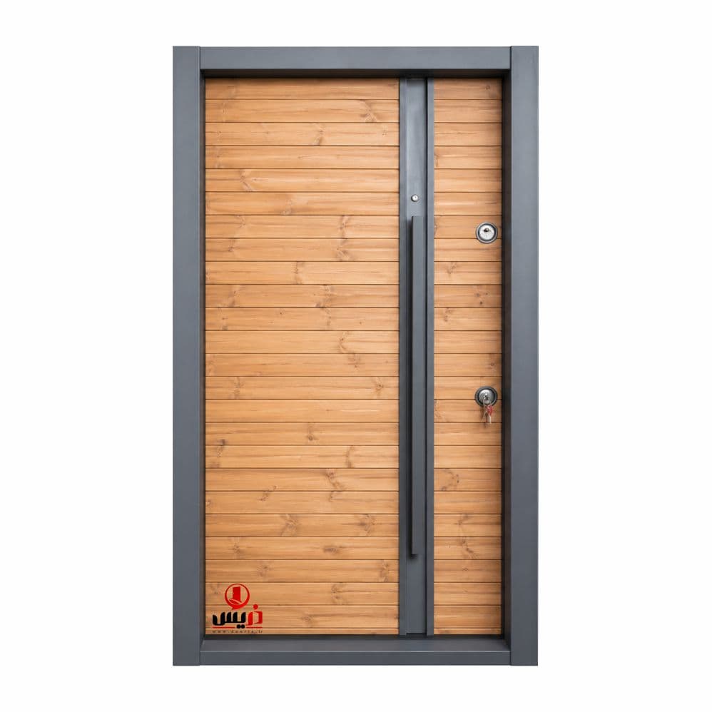 درب ترموود فنلاندی ابعاد ۱۱۰×۲۱۰ کف ۱۸ کد 1097 | چوب صنعت دریس